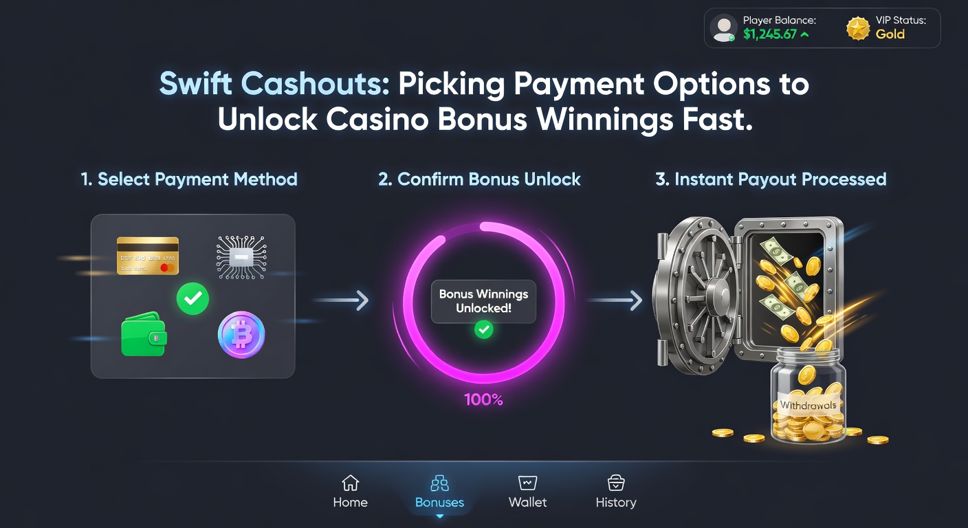 Vergleichstabelle von Zahlungsmethoden mit Icons für Geschwindigkeit, Gebühren und Bonus-Kompatibilität in Online-Casinos