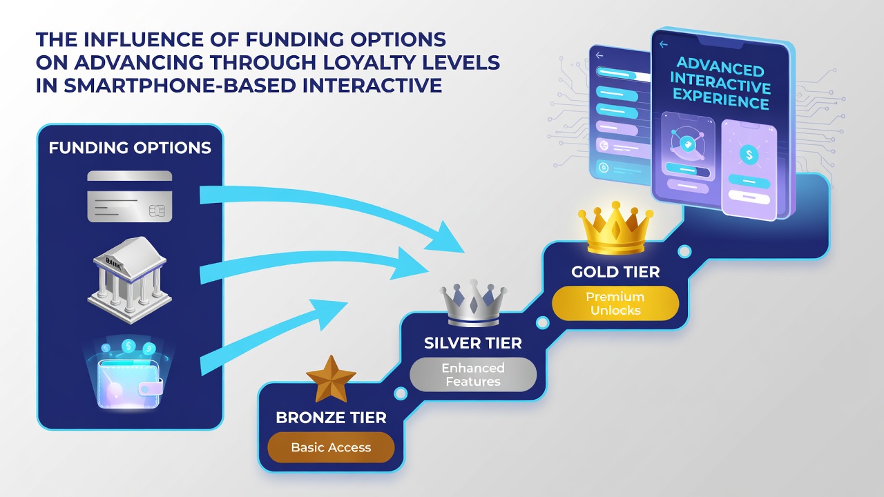 Diagramm zur Verknüpfung von Zahlungsoptionen mit VIP-Level-Aufstiegen in mobilen Casino-Apps